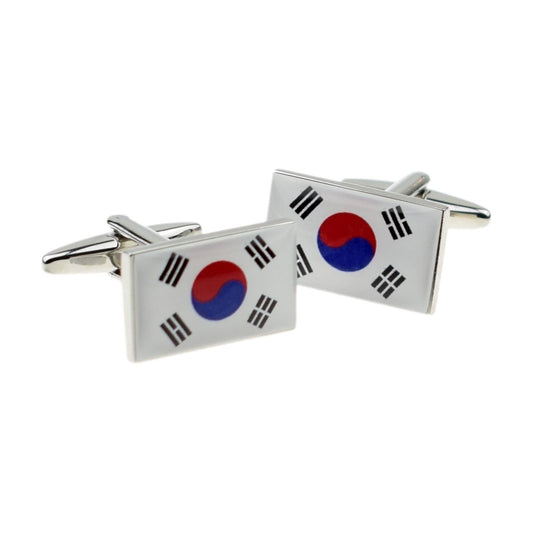 South Korea Flag Cufflinks - Ashton and Finch