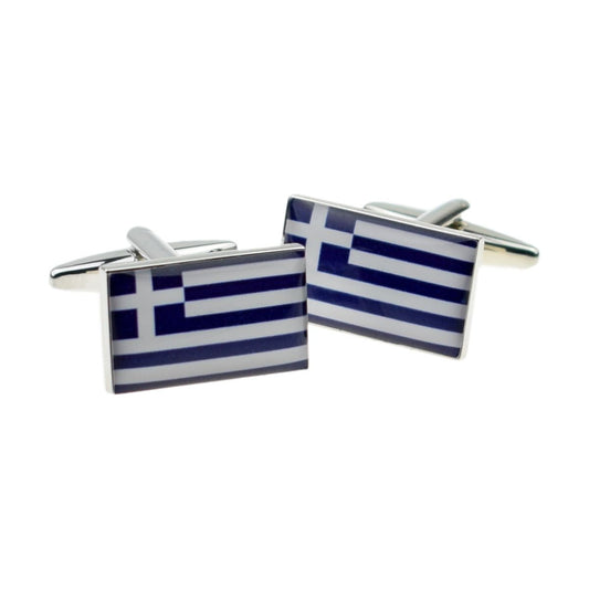 Greece Flag Cufflinks - Ashton and Finch