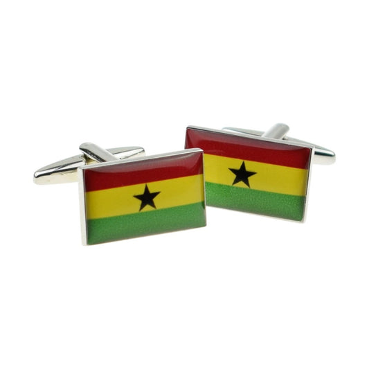 Ghana Flag Cufflinks - Ashton and Finch