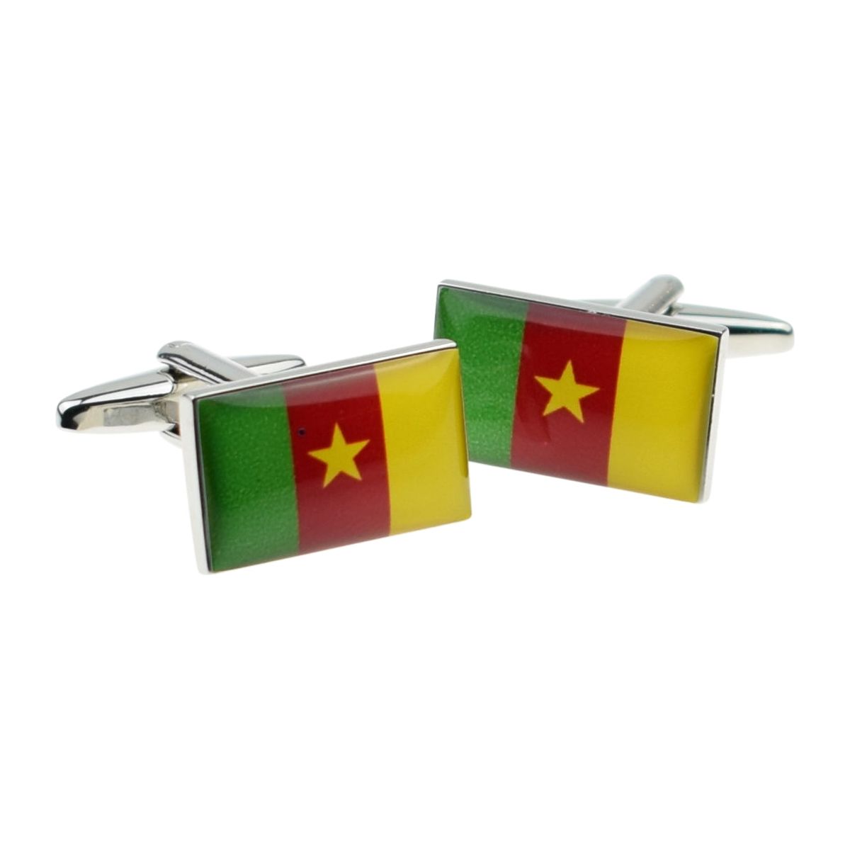 Cameroon Flag Cufflinks - Ashton and Finch
