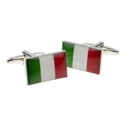 Italy Flag Cufflinks - Ashton and Finch