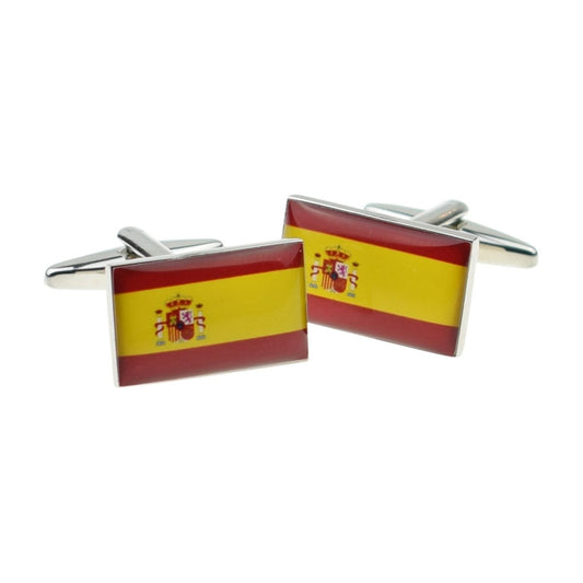 Spain Flag Cufflinks - Ashton and Finch