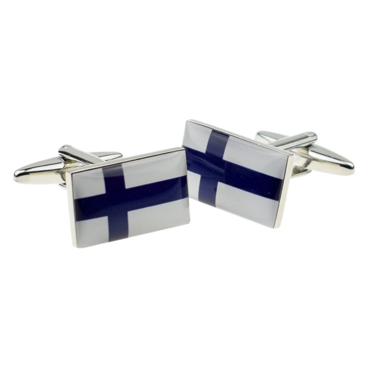 Finland Flag Cufflinks - Ashton and Finch