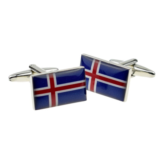 Iceland Flag Cufflinks - Ashton and Finch