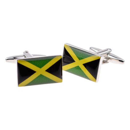 Jamaica Flag Cufflinks - Ashton and Finch
