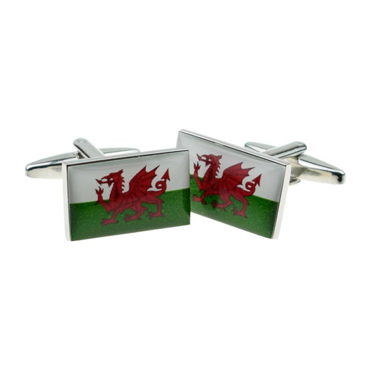 Wales Flag Cufflinks - Ashton and Finch