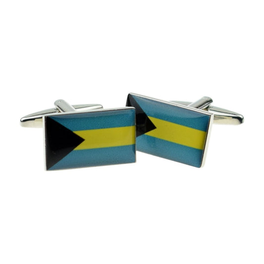 Bahamas Flag Cufflinks - Ashton and Finch