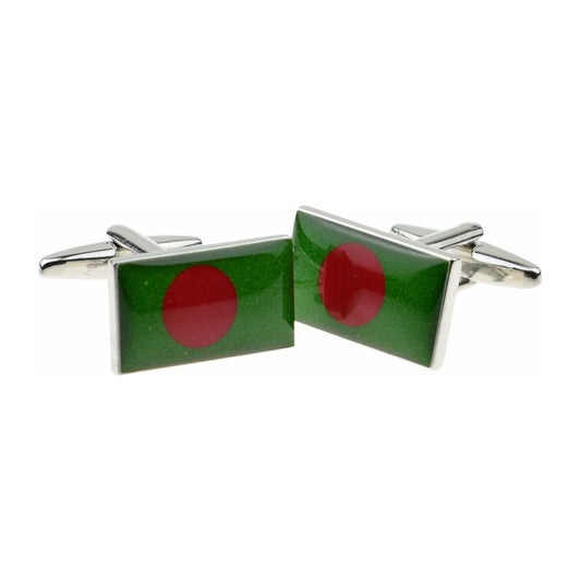 Bangladesh Flag Cufflinks - Ashton and Finch