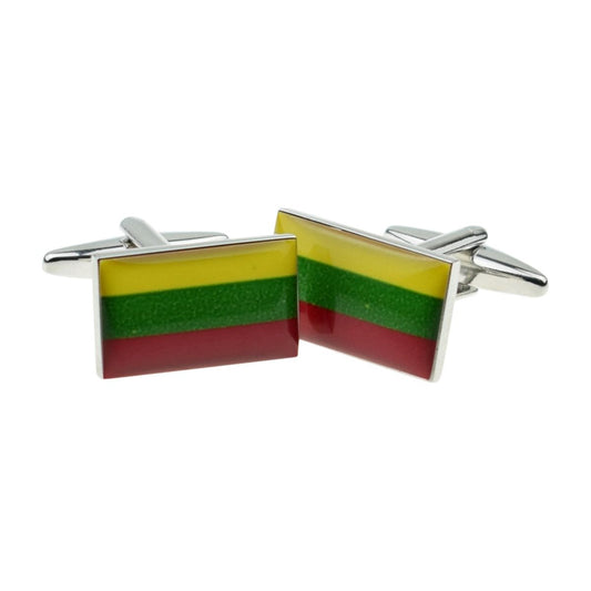 Lithuania Flag Cufflinks - Ashton and Finch