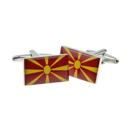 Macedonia Flag Cufflinks - Ashton and Finch