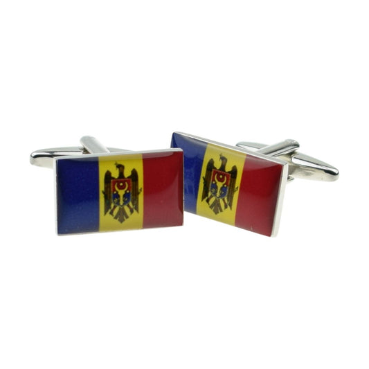 Moldova Flag Cufflinks - Ashton and Finch