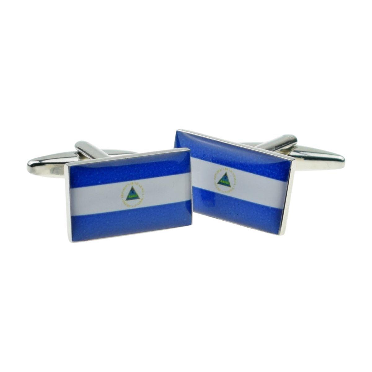 Nicaragua Flag Cufflinks - Ashton and Finch