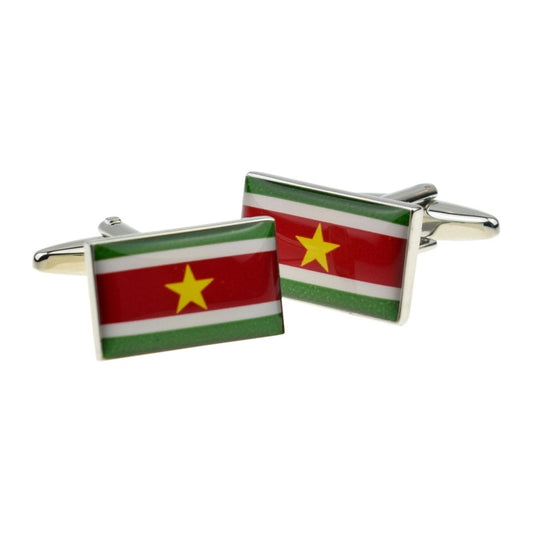 Suriname Flag Cufflinks - Ashton and Finch