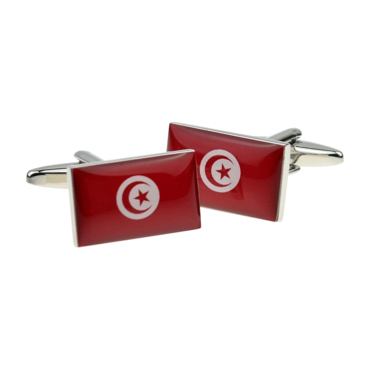 Tunisia Flag Cufflinks - Ashton and Finch