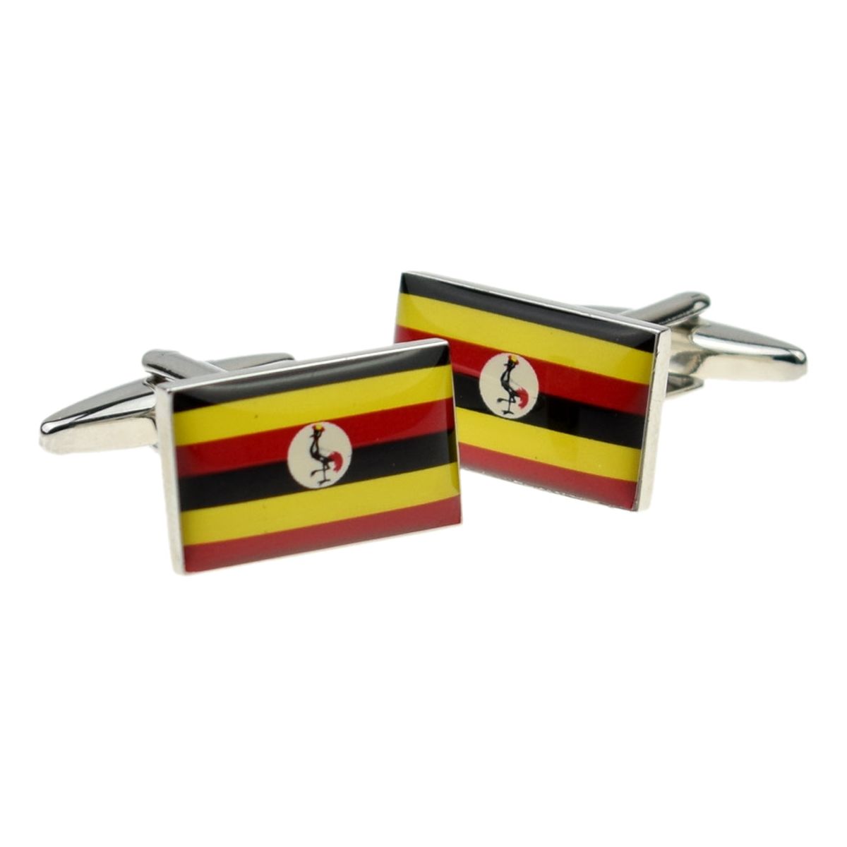 Uganda Flag Cufflinks - Ashton and Finch