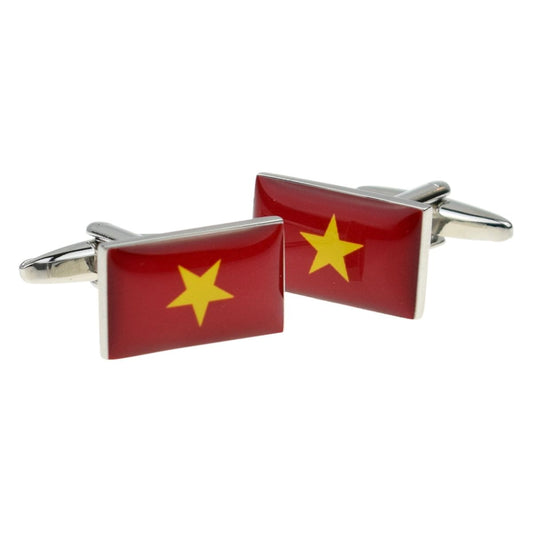 Vietnam Flag Cufflinks - Ashton and Finch