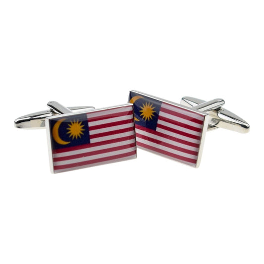 Malaysia Flag Cufflinks - Ashton and Finch