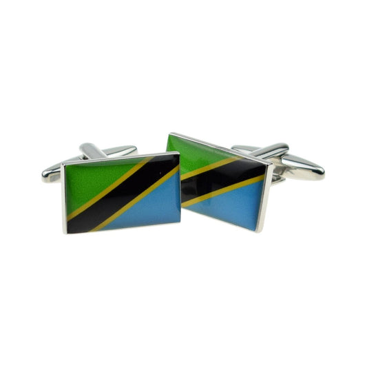 Tanzania Flag Cufflinks - Ashton and Finch