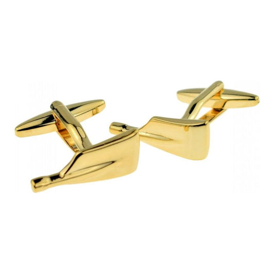 Gold Plated Rowing Oars Cufflinks - Ashton and Finch
