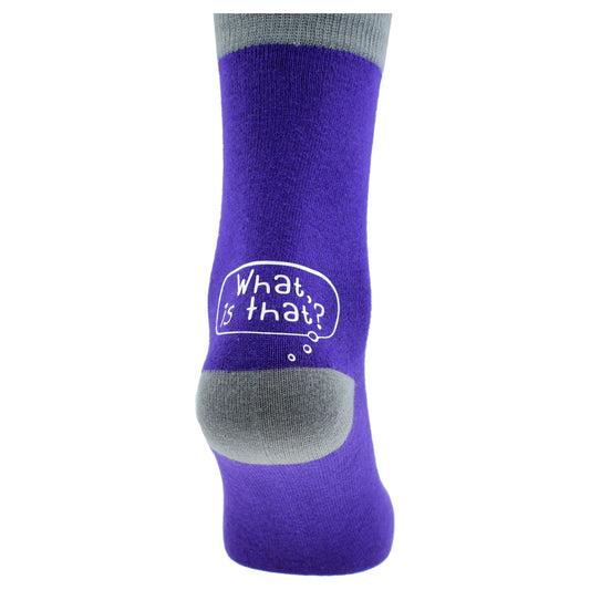 Fun What is That? Purple & Grey Mens Socks - Ashton and Finch